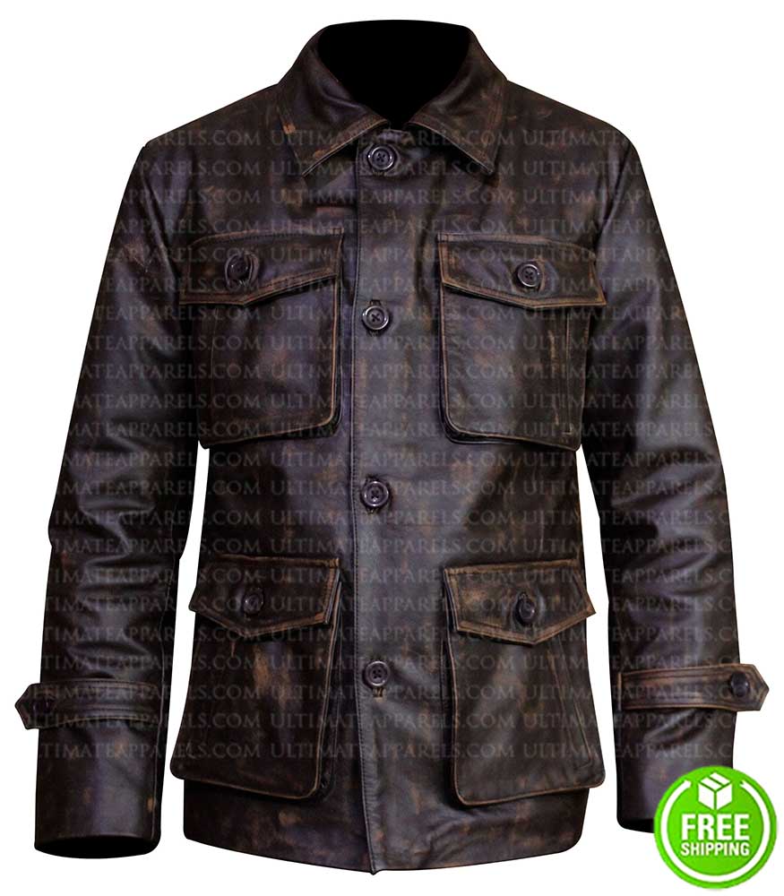 Buy Belstaff Leather Jackets | Dark Brown Distressed Jacket